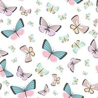 Colorful butterfly vector pattern.