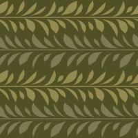 Jungle leaf vector pattern, seamless botanical print, garland background