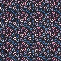 Dark background, blue cheetah repeat pattern vector background.