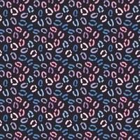 Dark background, blue cheetah repeat pattern vector background.