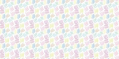 Abstract brush strokes, pastel repeat pattern background vector