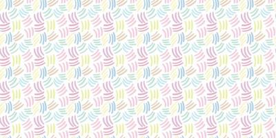 Abstract brush strokes, pastel repeat pattern background vector