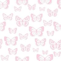 Butterfly seamless repeat pattern background vector