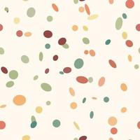 Scattered ovals, abstract geometric repeat pattern vector background