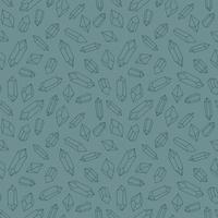 Green crystal seamless repeat pattern vector, gem stone design. vector