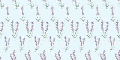 Lavender seamless repeat pattern background. vector