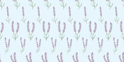 Lavender seamless repeat pattern background. vector