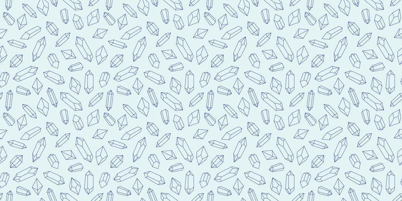 Seamless crystal repeat pattern vector background