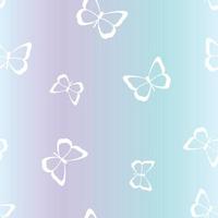 Vector butterfly cute repeat gradient,  pattern design background