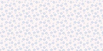 Tiny blue flowers seamless repeat pattern vector background