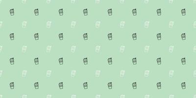 Cactus seamless repeat pattern background. vector