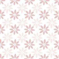 Cute floral pattern, delicate vector flower background.