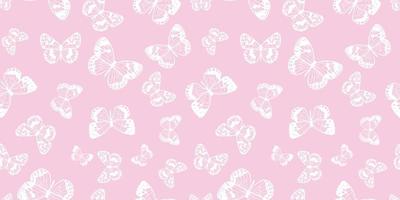 Butterfly seamless repeat pattern background vector