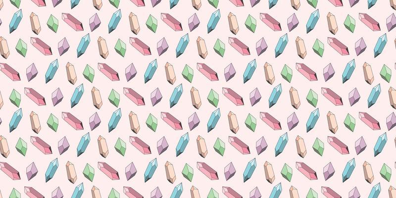 Seamless crystal repeat pattern vector background