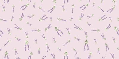 Lavender seamless repeat pattern background. vector