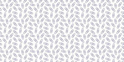 Paper clips blue and white seamless  pattern background vector