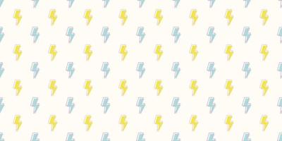 Thunder seamless pattern vector background