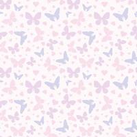 Vector butterfly seamless repeat pattern wallpaper, background with butterflies