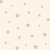 Gold stars, scattered vector pattern, seamless repeat