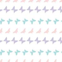 Colorful seamless butterfly repeat pattern background vector