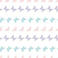 Colorful seamless butterfly repeat pattern background vector