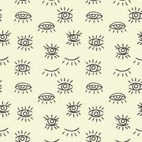 Eyes seamless abstract repeat pattern vector with eye elements