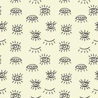 Eyes seamless abstract repeat pattern vector with eye elements