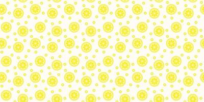 Lemon seamless repeat pattern vector background