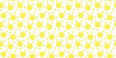 Lemon seamless repeat pattern vector background