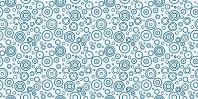 Blue and white circles seamless repeat pattern background vector