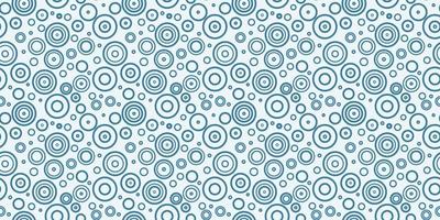 Blue and white circles seamless repeat pattern background vector