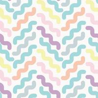Vector chevron pattern, colorful wiggly lines, geometric abstract background