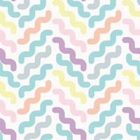 Vector chevron pattern, colorful wiggly lines, geometric abstract background