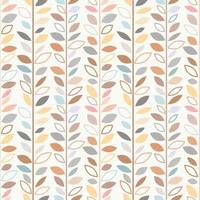 Vintage, leaf vector pattern, seamless botanical print, garland background,