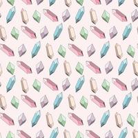 Colorful crystal repeat pattern design seamless vector. vector