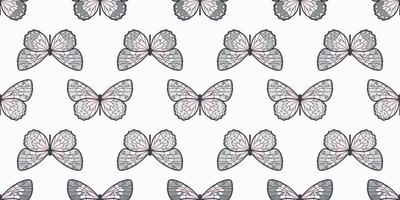 Butterfly seamless repeat pattern background vector