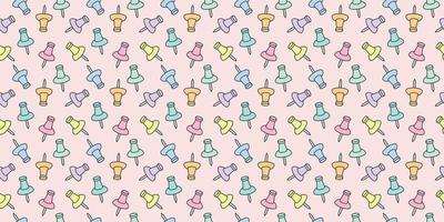 Colorful paper pins seamless repeat pattern background vector
