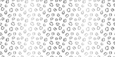 Cheetah seamless vector pattern background, silver and white