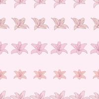Calla lily repeat vector pattern, floral  background