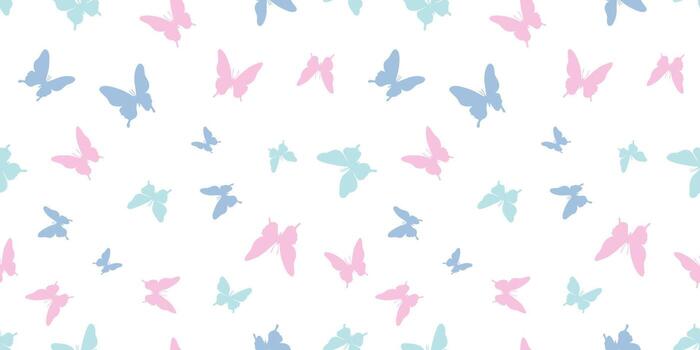 patrón de vector de mariposa, fondo de repetición