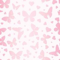 Vector butterfly seamless repeat pattern wallpaper, background with butterflies