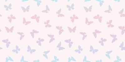 Vector butterfly seamless repeat pattern wallpaper, background with butterflies