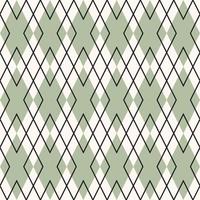 Geometric rhombus vector pattern, green and white abstract background,
