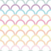 Colorful mermaid pattern, fish scale geometric repeat, vector