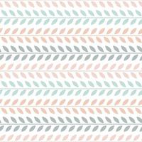 Pastel leaf vector pattern, seamless botanical print, garland background