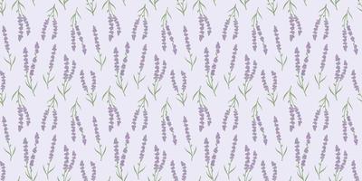 fondo de patrón de repetición sin costuras de lavanda. vector