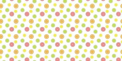 Fruits seamless repeat pattern vector background