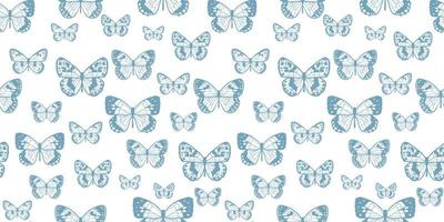 Butterfly seamless repeat pattern background vector
