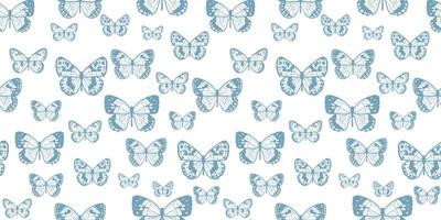 Butterfly seamless repeat pattern background vector