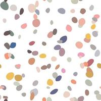 Random scattered shapes, colorful mosaic pattern, abstract stone texture, terrazzo inspired design vector